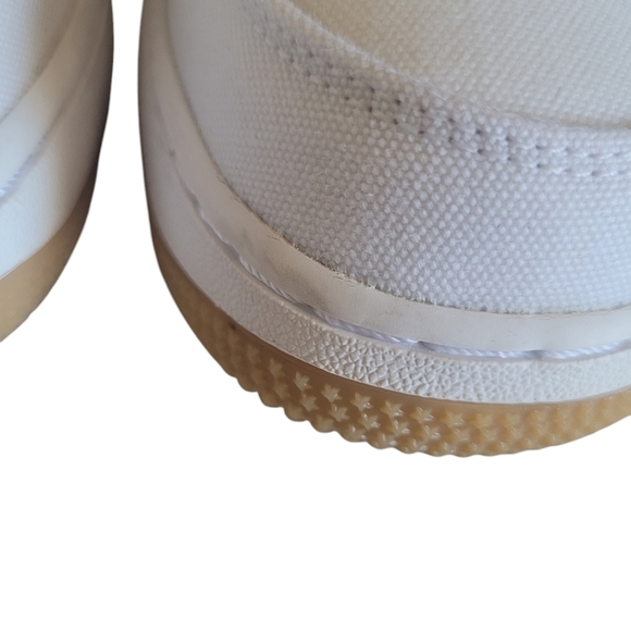 Nike Air Force 1 Light Bone White Canvas Sneaker, Size 9 DZ3637-900 - Picture 8 of 16